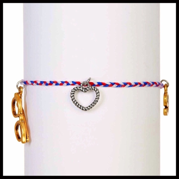 MARC JACOBS FRIENDSHIP CHARM WOVEN BRACELET - Picture 3 of 8